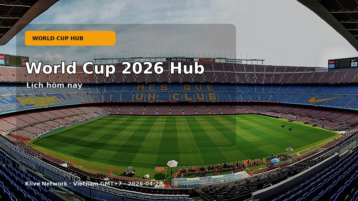 World Cup 2026 hub cho fan Việt theo giờ Việt Nam